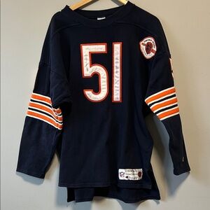 Vintage Champion NFL Chicago Bears #51 Butkus Throwback Sweater Jersey XL